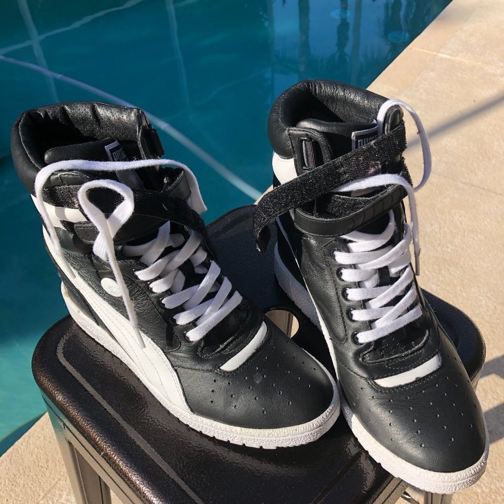 Puma boots.